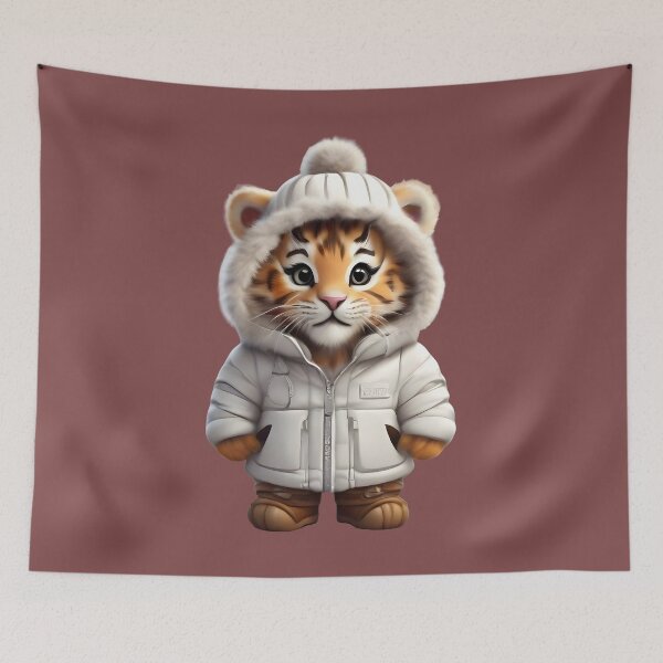 Item preview, Fluffy Feline Bliss: Adorable Tiger Cub Collections designed and sold by nadeem4design.