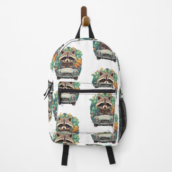Item preview, raccoon taxi driver designed and sold by SaNNty.
