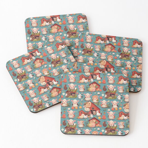 Item preview, Barnyard Buddies: Cute Farm Animals Pattern designed and sold by Honlov.