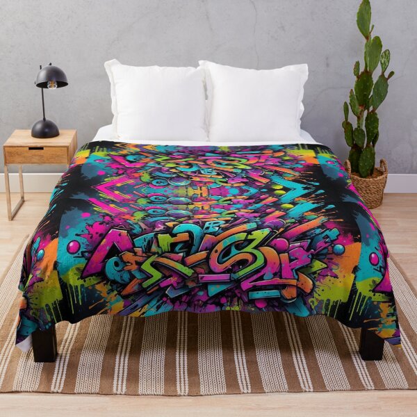 Item preview, Funky URBAN GRAFFITI STREET STYLE Comforter designed and sold by LLdreams.