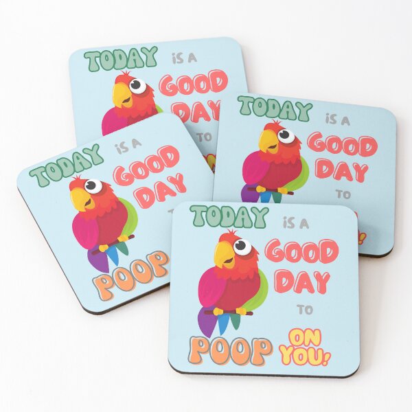 Item preview, Bird, Small Parrot, Parakeet, Today is a good day to poop on you designed and sold by TatianaLG.