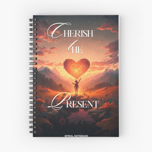 Item preview, Cherish the Present: A Timeless Elegance Book Cover designed and sold by TRYIITSTEES.