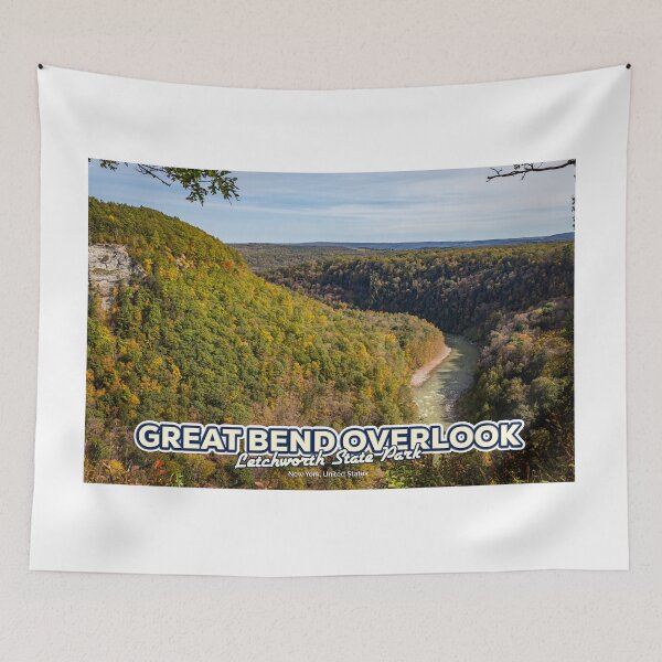 Item preview, Great Bend Overlook Letchworth State Park New York designed and sold by GestaltImagery.