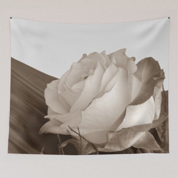 Item preview, Rose photo, cut out pattern, sepia effect designed and sold by evadesignbubble.