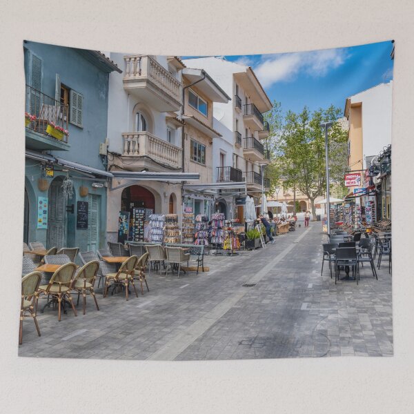 Item preview, Puerto Pollensa Mallorca Street To The Square designed and sold by GG WALL ART.