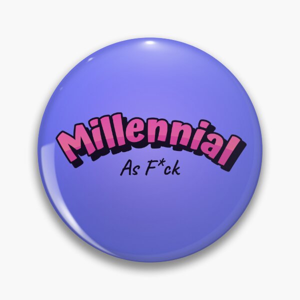 Item preview, Millennial AF Pink Logo design designed and sold by GenXaf.