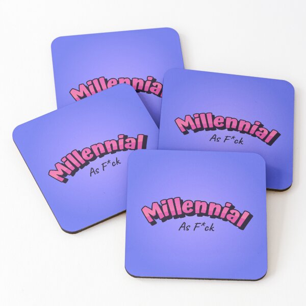 Item preview, Millennial AF Pink Logo design designed and sold by GenXaf.