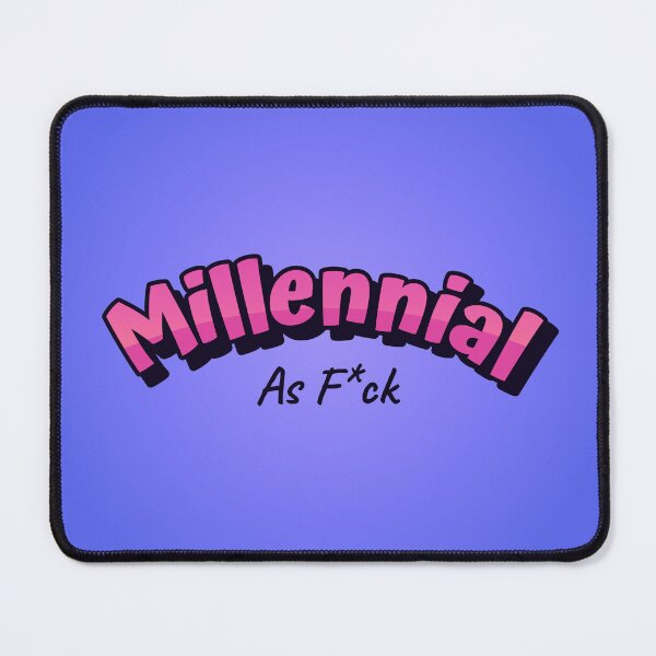 Item preview, Millennial AF Pink Logo design designed and sold by GenXaf.