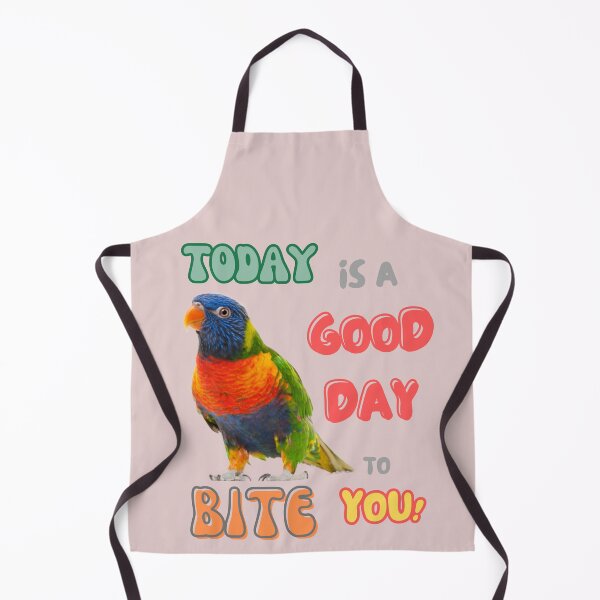 Item preview, Rainbow lorikeet, Loriini bird, Small Parrot, Parakeet, Today is a good day to bite you designed and sold by TatianaLG.
