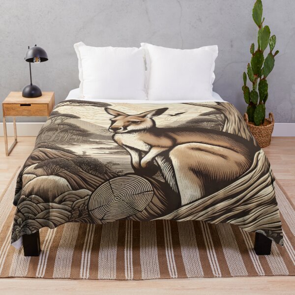 Item preview, Kangaroo retro art designed and sold by RubisLeaf.