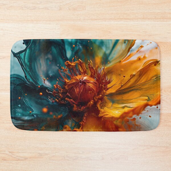 Item preview, "Crimson Splash: Fiery Florals" designed and sold by APARTAI EU.