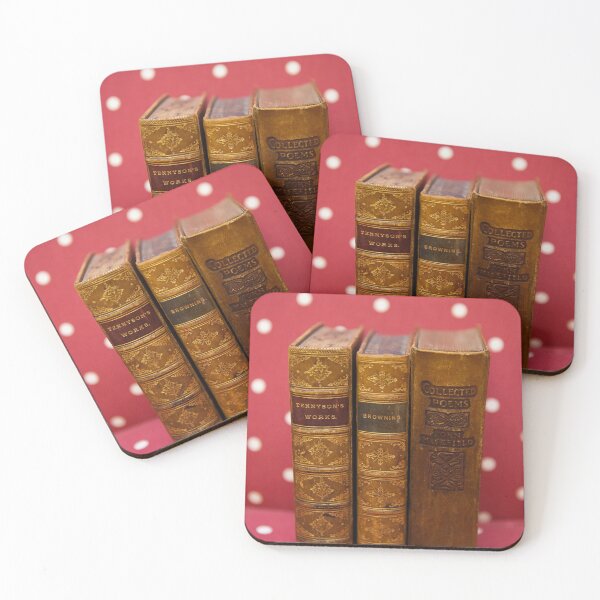Item preview, Antique books against red and white spots designed and sold by CLHawley.