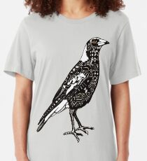 Australian Magpie Slim Fit T-Shirt