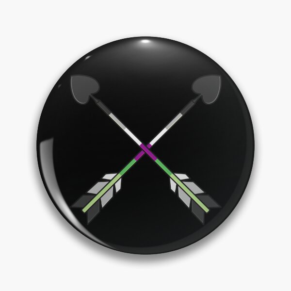 Item preview, Crossed Aromantic Asexual Ace Arrows designed and sold by AroAxel.