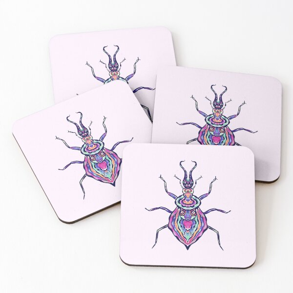 Item preview, Space Alien Insect Psychedelic beetle  designed and sold by DBOXart.