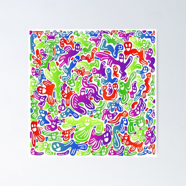 Item preview, Squiggly Chaos | Neon Colored designed and sold by areinachataku.