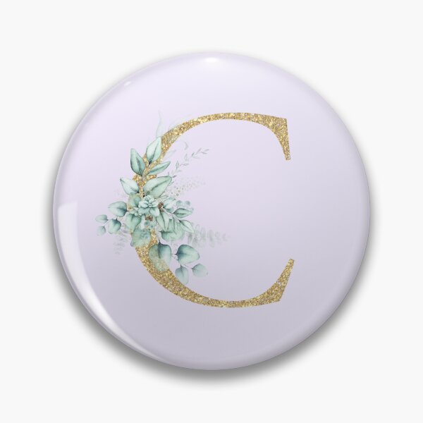 Item preview, Gold Letter C with Leaf Decoration designed and sold by LeafPH.