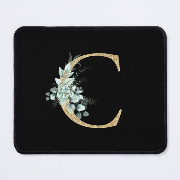 Item preview, Gold Letter C with Leaf Decoration designed and sold by LeafPH.