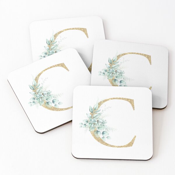 Item preview, Gold Letter C with Leaf Decoration designed and sold by LeafPH.