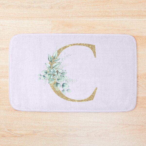 Item preview, Gold Letter C with Leaf Decoration designed and sold by LeafPH.