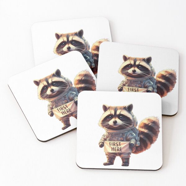 Item preview, Raccoon on the moon designed and sold by SaNNty.