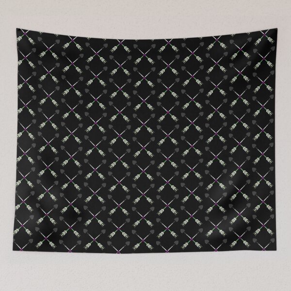 Item preview, Pattern of Crossed Aromantic Asexual Ace Arrows designed and sold by AroAxel.