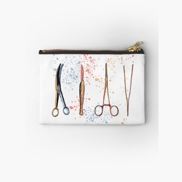 Item preview, Medical symbols, surgical tools for surgeons and medical assistants, pastel watercolor designed and sold by Drawmecute.