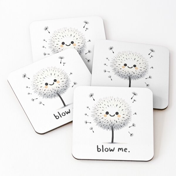 Item preview, Kawaii Dandelion Blow Me Cute Smiling  designed and sold by RoguePixel.