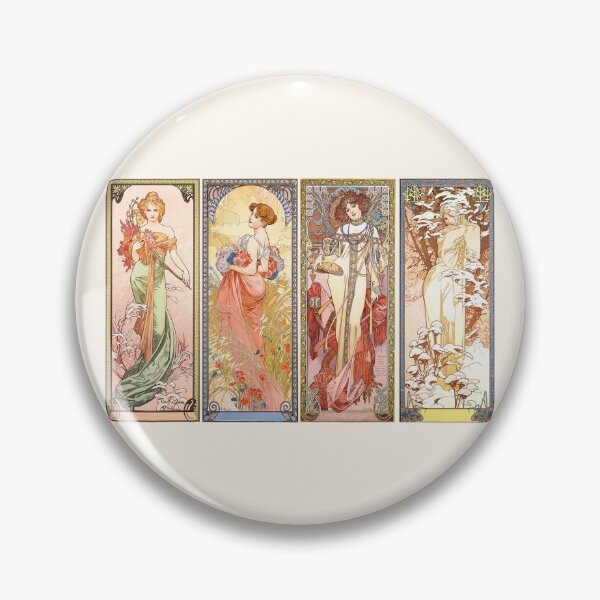 Item preview, The four seasons, Alphonse Mucha - HIGH DEFINITION designed and sold by MINDTHECHERRY.