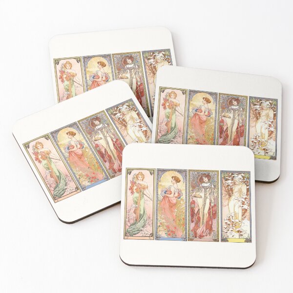 Item preview, The four seasons, Alphonse Mucha - HIGH DEFINITION designed and sold by MINDTHECHERRY.