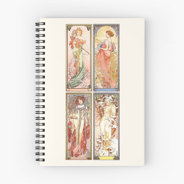 Item preview, Las cuatro estaciones, Alphonse Mucha - ALTA DEFINICIÓN designed and sold by MINDTHECHERRY.