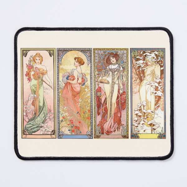 Item preview, The four seasons, Alphonse Mucha - HIGH DEFINITION designed and sold by MINDTHECHERRY.