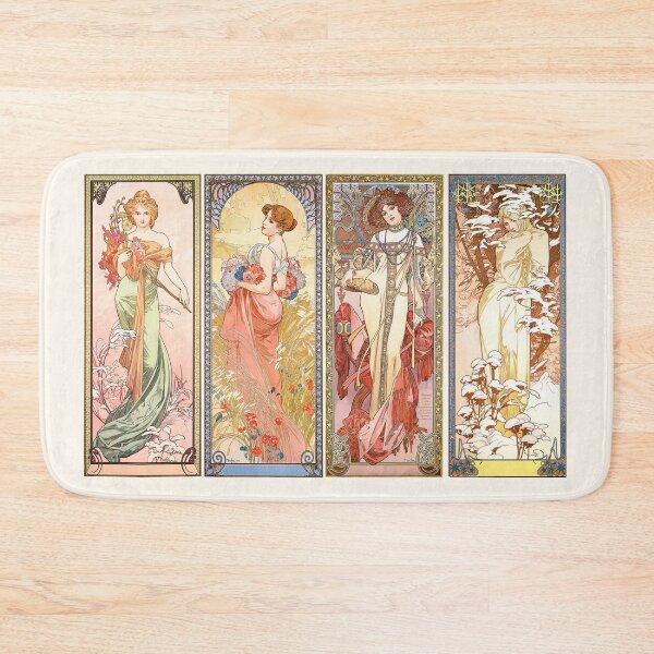 Item preview, The four seasons, Alphonse Mucha - HIGH DEFINITION designed and sold by MINDTHECHERRY.