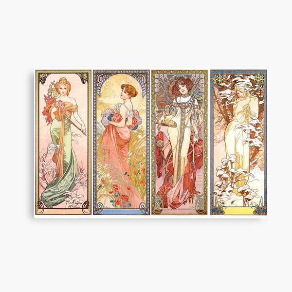 Item preview, The four seasons, Alphonse Mucha - HIGH DEFINITION designed and sold by MINDTHECHERRY.
