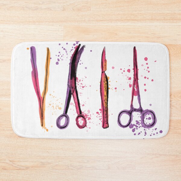 Item preview, Medical symbols, surgical tools for surgeons and medical assistants, watercolor designed and sold by Drawmecute.