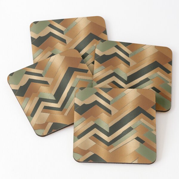 Item preview, Art Deco Pattern In Coppery Hues, Teal, Black designed and sold by DEC02.