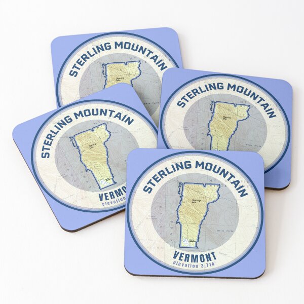 Item preview, Vermont Mountain Map - Sterling Mountain designed and sold by Willz Designz.