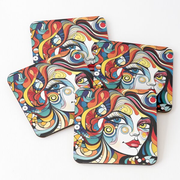 Item preview, cubist portrait designed and sold by Ricardo Rodríguez Pérez.