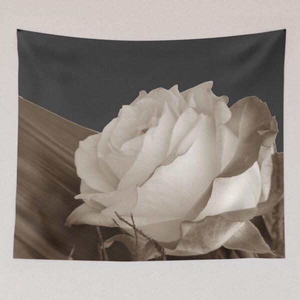 Item preview, Rose photo, cut out pattern, sepia effect designed and sold by evadesignbubble.