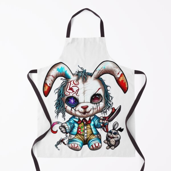 Item preview, Cute scary joker rabbit designed and sold by catcraftss.