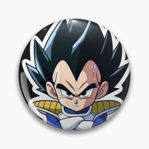 Item preview, Chibi Vegeta - Cara loca Pegatina designed and sold by diegomenjivar92.