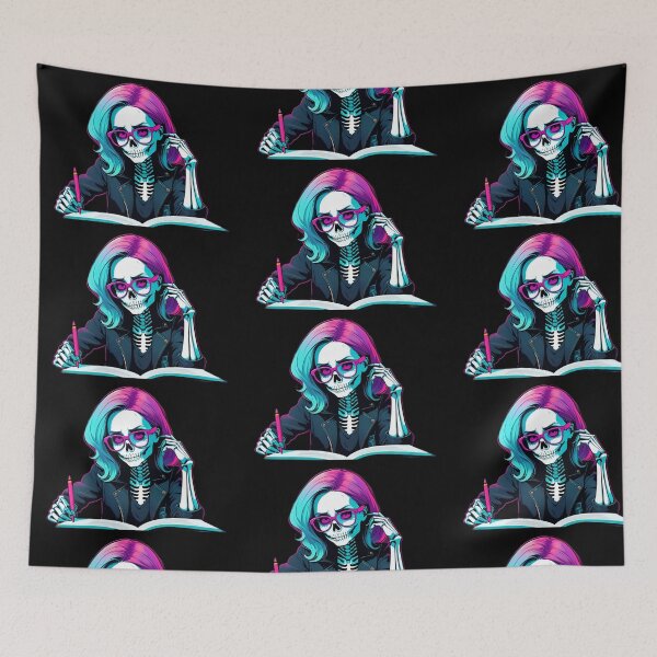 Item preview, Preppy Nerd Skeleton designed and sold by PlanetMarker.