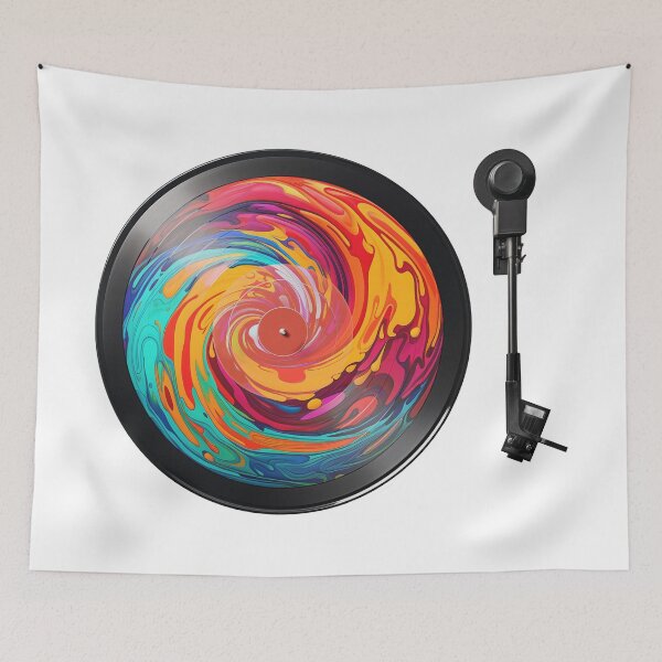 Item preview, Vibrant Vortex Vinyl designed and sold by Nadaillustrada.
