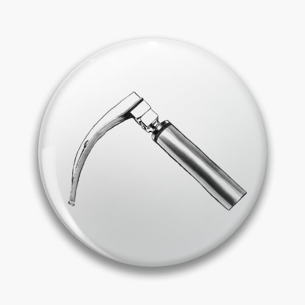 Item preview, Laryngoscope, medical symbol for doctors and healthcare workers, mono designed and sold by Drawmecute.