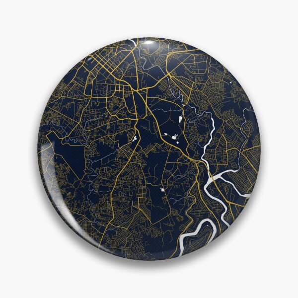 Item preview, Rawalpindi City Map of Punjab, Pakistan - Gold Art Deco designed and sold by deMAP.