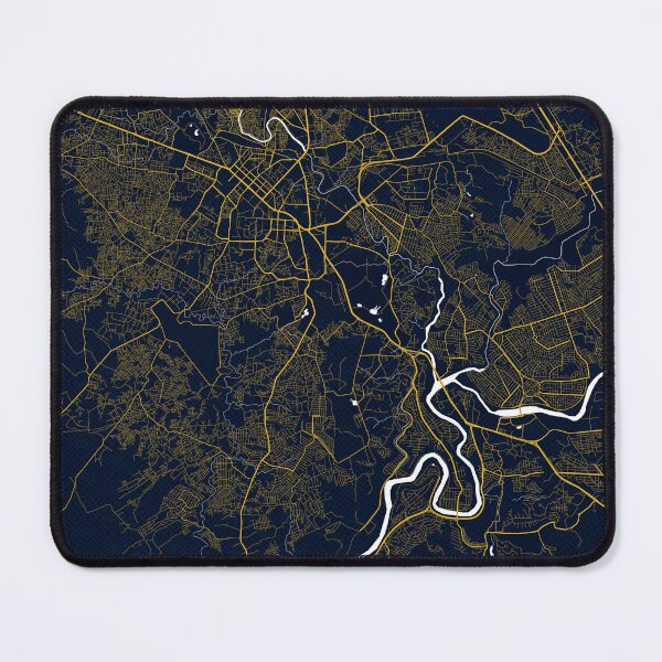 Item preview, Rawalpindi City Map of Punjab, Pakistan - Gold Art Deco designed and sold by deMAP.