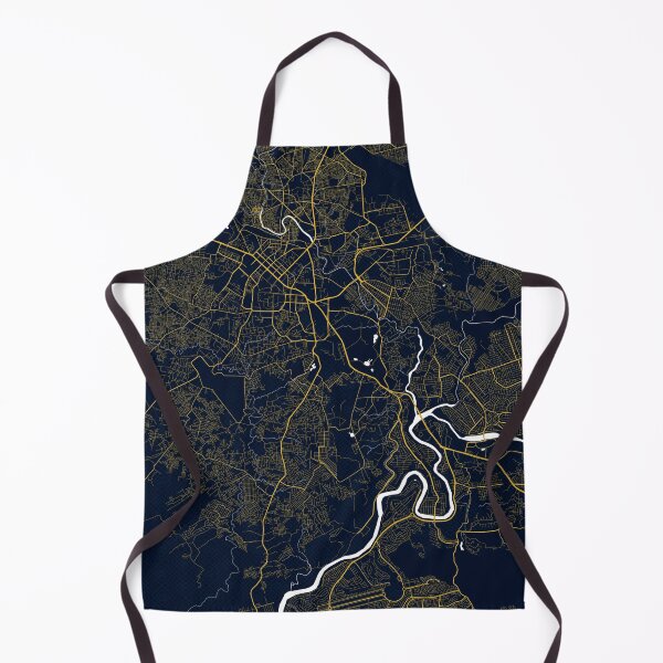 Item preview, Rawalpindi City Map of Punjab, Pakistan - Gold Art Deco designed and sold by deMAP.