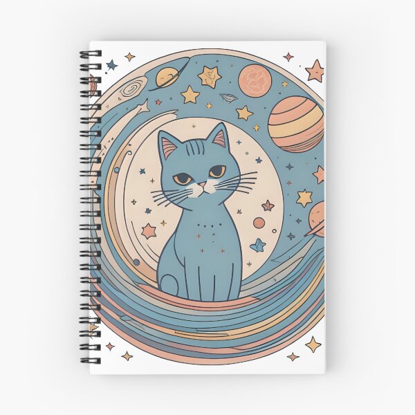Item preview, Celestial Cat with Planets Clip Art designed and sold by Qlutique.