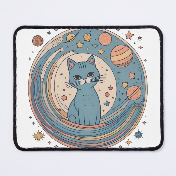 Item preview, Celestial Cat with Planets Clip Art designed and sold by Qlutique.
