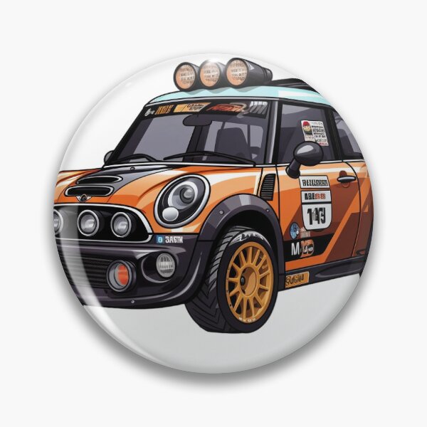Item preview, Orange Rally Car designed and sold by DozerDaisyShop.